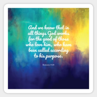 Romans 8:28 Sticker